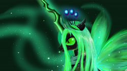 Size: 4000x2250 | Tagged: safe, artist:mricantdraw, queen chrysalis, changeling, changeling queen, female, solo