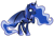 Size: 900x622 | Tagged: safe, artist:missitofu, princess luna, alicorn, dracony, pony, raised hoof, simple background, solo