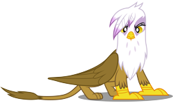 Size: 8000x4800 | Tagged: safe, artist:dashiesparkle, derpibooru import, gilda, griffon, absurd resolution, frown, glare, looking at you, simple background, solo, svg, transparent background, vector