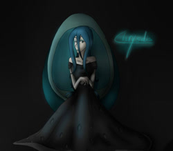 Size: 955x836 | Tagged: dead source, safe, artist:mister-pierrot, queen chrysalis, human, humanized, light skin, solo