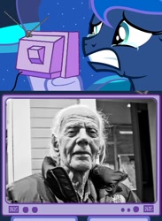 Size: 563x769 | Tagged: safe, princess luna, alicorn, pony, crying, death, exploitable meme, john dobson, meme, obligatory pony, tv meme