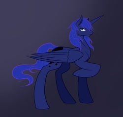 Size: 913x874 | Tagged: safe, artist:erinkarsath, prince artemis, princess luna, alicorn, pony, rule 63, solo