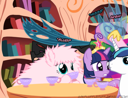 Size: 650x500 | Tagged: safe, artist:mixermike622, princess cadance, queen chrysalis, shining armor, twilight sparkle, twilight sparkle (alicorn), oc, oc:fluffle puff, alicorn, changeling, changeling queen, pony, unicorn, female, mare, tumblr:ask fluffle puff