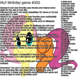 Size: 2000x2000 | Tagged: safe, applejack, derpy hooves, dinky hooves, fluttershy, king sombra, pinkie pie, queen chrysalis, rainbow dash, rarity, scootaloo, sunset shimmer, sweetie belle, twilight sparkle, pegasus, pony, birthday game, exploitable meme, female, mane six, mare, meme, pinkamena diane pie