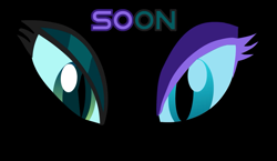 Size: 1280x740 | Tagged: safe, artist:tiarawhy, nightmare moon, queen chrysalis, changeling, changeling queen, chrysmoon, explicit source, eye contact, looking at each other, preview, soon