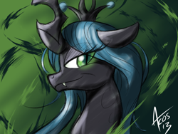 Size: 800x600 | Tagged: safe, artist:cynos-zilla, queen chrysalis, changeling, changeling queen, female, solo