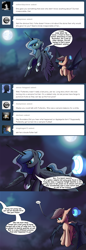 Size: 654x1896 | Tagged: safe, artist:darkflame75, princess luna, scootaloo, bat pony, pony, ask, bat ponified, race swap, scootabat, student of the night, tumblr