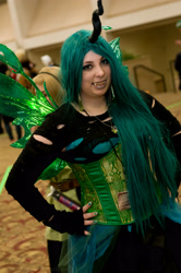 Size: 2848x4288 | Tagged: safe, queen chrysalis, human, cosplay, irl, irl human, photo