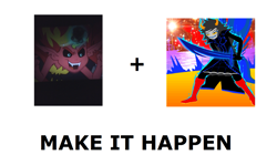 Size: 1337x796 | Tagged: safe, sunset satan, sunset shimmer, demon, equestria girls, equestria girls (movie), ancestral awakening, exploitable meme, homestuck, make it happen, meme, vriska serket