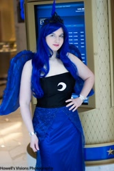 Size: 1366x2048 | Tagged: safe, artist:eternalzarya, princess luna, human, convention, cosplay, irl, irl human, katsucon, katsucon 2013, photo, solo