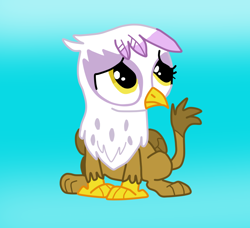 Size: 880x803 | Tagged: safe, artist:7uprulez, derpibooru import, gilda, griffon, the lost treasure of griffonstone, chickub, cute, frown, gildadorable, solo