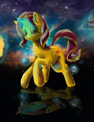 Size: 4432x5719 | Tagged: safe, artist:owlvortex, sunset shimmer, pony, absurd resolution, looking at you, magic, solo