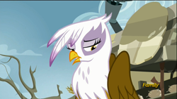 Size: 1920x1080 | Tagged: safe, derpibooru import, screencap, gilda, griffon, the lost treasure of griffonstone, sad, solo