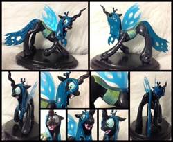 Size: 1924x1576 | Tagged: safe, artist:alicornparty, queen chrysalis, changeling, changeling queen, craft, irl, photo, sculpture, solo