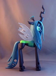 Size: 736x1000 | Tagged: safe, artist:krowzivitch, queen chrysalis, changeling, changeling queen, female, horn, sculpture, solo