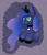 Size: 1280x1493 | Tagged: safe, artist:dennelx3, princess luna, anthro, clothes, female, horn, purple coat, solo