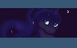 Size: 1500x929 | Tagged: safe, artist:weepysheep, princess luna, alicorn, pony, female, horn, mare, simple background, solo