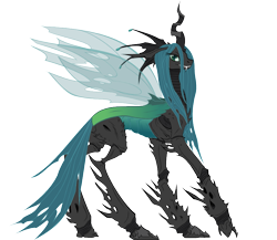 Size: 842x732 | Tagged: safe, artist:sirph0enix, queen chrysalis, changeling, changeling queen, .svg available, alternate design, female, solo, svg, vector