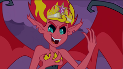 Size: 1023x577 | Tagged: safe, sunset satan, sunset shimmer, equestria girls, equestria girls (movie), big crown thingy, element of magic, solo