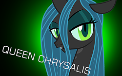 Size: 1920x1200 | Tagged: safe, queen chrysalis, changeling, changeling queen, female, horn, solo, vector, wallpaper