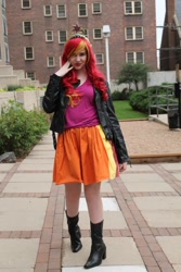 Size: 640x960 | Tagged: safe, sunset shimmer, human, equestria girls, cosplay, irl, irl human, photo, solo