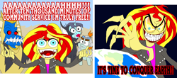 Size: 1423x627 | Tagged: safe, artist:terry, snails, snips, sunset shimmer, equestria girls, power rangers