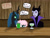 Size: 1600x1200 | Tagged: safe, artist:secretsheik, queen chrysalis, oc, oc:fluffle puff, changeling, changeling queen, crossover, maleficent, sleeping beauty