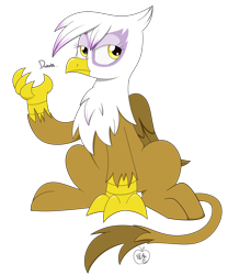 Size: 1280x1536 | Tagged: safe, artist:notenoughapples, derpibooru import, gilda, griffon, dweeb, simple background, solo, transparent background