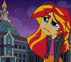 Size: 400x350 | Tagged: safe, sunset shimmer, equestria girls, equestria girls (movie), crying, dash for the crown, equestria girls prototype, faic, prototype, sad, solo, sunsad shimmer