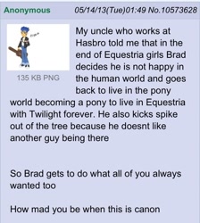 Size: 640x713 | Tagged: safe, flash sentry, equestria girls, /mlp/, brad, fake, faker than a three dollar bill, hasbro, headcanon, rumor, trolling