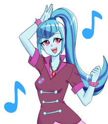 Size: 700x800 | Tagged: safe, artist:misochikin, sonata dusk, equestria girls, rainbow rocks, pixiv, solo