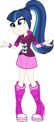 Size: 500x1119 | Tagged: safe, artist:alkonium, artist:claritea, gleaming shield, shining armor, sonata dusk, equestria girls, clothes swap, palette swap, recolor, rule 63, shining sonata, shrug, simple background, transparent background