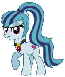 Size: 961x1131 | Tagged: safe, artist:kingdark0001, sonata dusk, earth pony, pony, equestria girls, rainbow rocks, equestria girls ponified, female, gem, looking at you, mare, ponified, simple background, siren gem, solo, transparent background