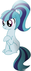 Size: 1399x3149 | Tagged: safe, artist:mishti14, sonata dusk, blank flank, ponified, solo