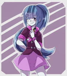 Size: 500x560 | Tagged: safe, artist:rukuru777, sonata dusk, equestria girls, rainbow rocks, pixiv, solo