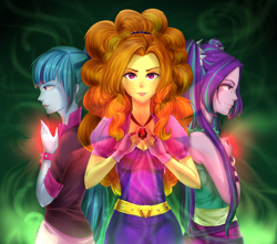 Size: 2508x2220 | Tagged: dead source, safe, artist:mia-doof, adagio dazzle, aria blaze, sonata dusk, equestria girls, rainbow rocks, gem, necklace, siren gem, the dazzlings