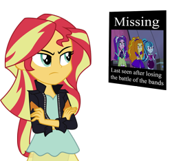 Size: 923x865 | Tagged: safe, artist:digiradiance, artist:owlisun, adagio dazzle, aria blaze, sonata dusk, sunset shimmer, equestria girls, simple background, the dazzlings, transparent background, unamused