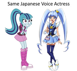 Size: 860x787 | Tagged: safe, sonata dusk, equestria girls, rainbow rocks, cure princess, exploitable meme, happiness charge precure, japanese, megumi han, meme, same voice actor, shirayuki hime