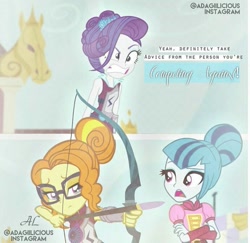 Size: 691x671 | Tagged: safe, artist:adagiolicious, adagio dazzle, rarity, sonata dusk, equestria girls, friendship games, alternate hairstyle, alternate universe, low quality, text