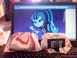 Size: 1280x956 | Tagged: safe, sonata dusk, equestria girls, rainbow rocks, meme, sonataco, taco, that girl sure loves tacos, waifu, waifu dinner