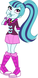 Size: 1392x2864 | Tagged: safe, artist:zeldarondl, sonata dusk, equestria girls, rainbow rocks, cute, giggling, laughing, simple background, smiling, solo, sonatabetes, transparent background, vector