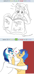 Size: 249x540 | Tagged: safe, flash sentry, shining armor, twilight sparkle, equestria girls, equestria girls (movie), exploitable meme, gay, juxtaposition, juxtaposition win, male, shiningsentry, shipping