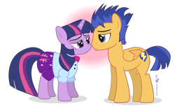 Size: 1440x880 | Tagged: safe, artist:dm29, flash sentry, twilight sparkle, pony, equestria girls, clothes, equestria girls ponified, female, flashlight, male, ponified, shipping, simple background, straight, transparent background