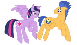 Size: 1174x681 | Tagged: safe, artist:windstarofwindclan, flash sentry, twilight sparkle, twilight sparkle (alicorn), alicorn, pegasus, pony, backwards cutie mark, cutie mark, shipping