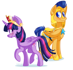 Size: 400x382 | Tagged: safe, artist:kiki-kit, flash sentry, twilight sparkle, twilight sparkle (alicorn), alicorn, pony, element of magic, female, flashlight, male, mare, shipping, straight