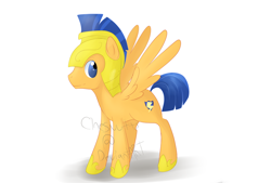 Size: 1024x692 | Tagged: safe, artist:chesnutts, flash sentry, pony, equestria girls, equestria girls ponified, ponified, royal guard, solo