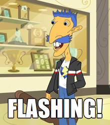 Size: 468x532 | Tagged: safe, edit, edited screencap, screencap, flash sentry, equestria girls, exploitable meme, flash sentry savior of the universe, meme, nigel thornberry, smashing (meme), solo