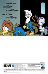 Size: 685x1054 | Tagged: safe, artist:jay fosgitt, derpibooru import, idw, firegem, gilda, rarity, griffon, pony, unicorn, spoiler:comic, spoiler:comicff24, clothes, hoodie, preview