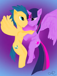 Size: 774x1032 | Tagged: safe, artist:hbvampire, flash sentry, twilight sparkle, twilight sparkle (alicorn), alicorn, pony, female, flashlight, male, mare, shipping, straight