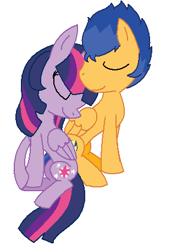 Size: 311x455 | Tagged: safe, artist:imtailsthefoxfan, flash sentry, twilight sparkle, twilight sparkle (alicorn), alicorn, pony, eyes closed, female, flashlight, male, mare, shipping, straight